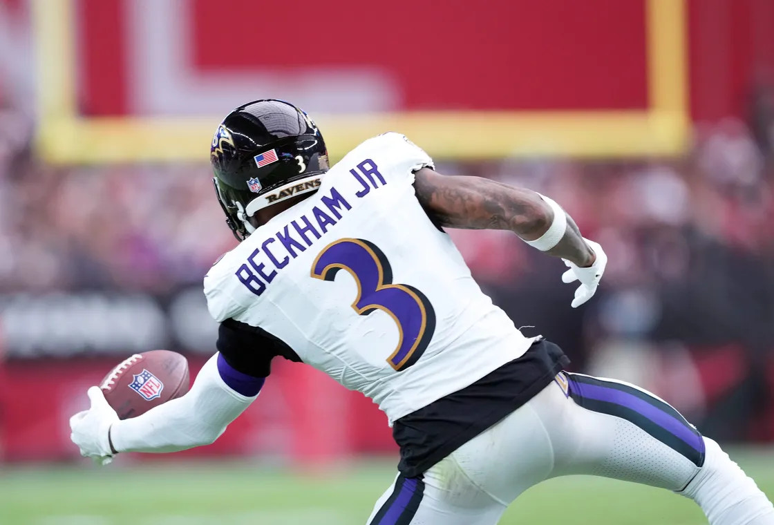 Ravens receiver Odell Beckham Jr. has yet to score a touchdown this season, but its not due to a lack of trying.